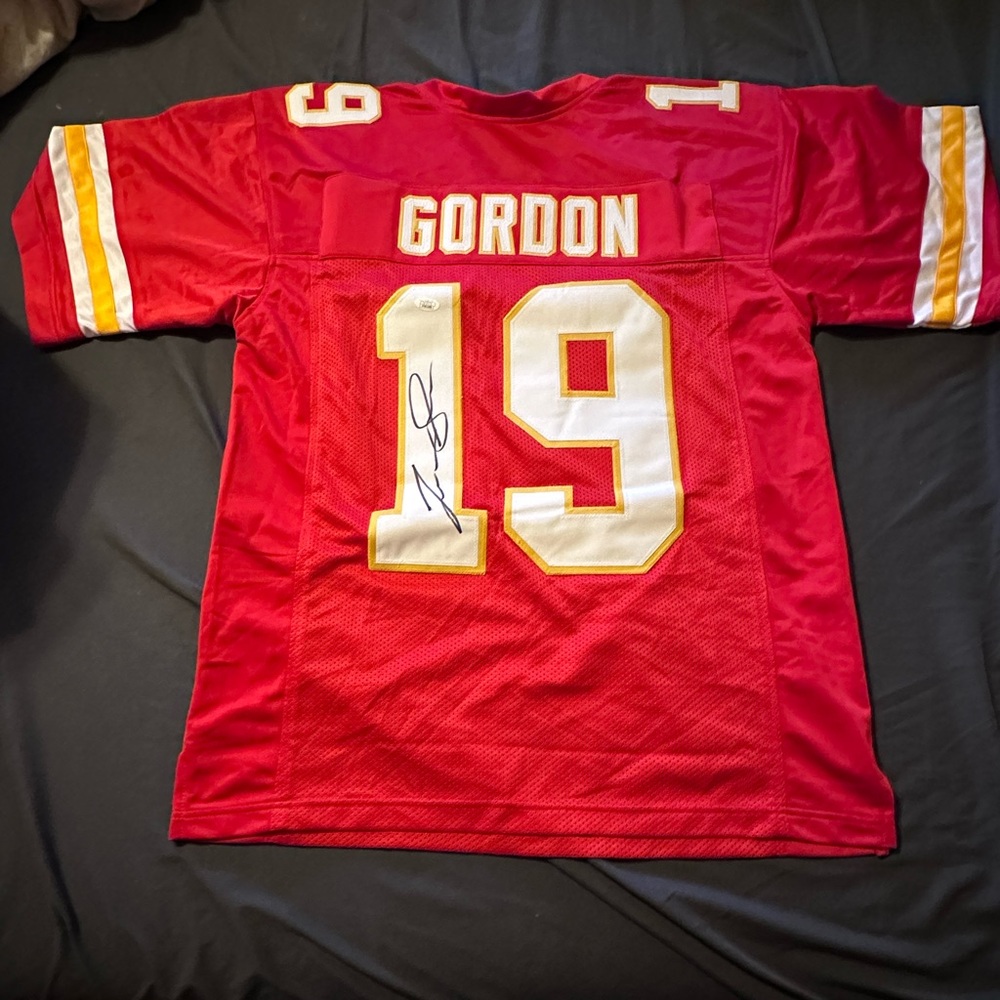 Josh Gordon autographed jersey. JSA certified